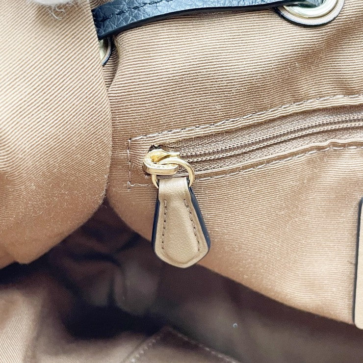 COACH コーチ トートバッグ アンディ CA165 ベージュ ブラック系 レザー レディース 美品