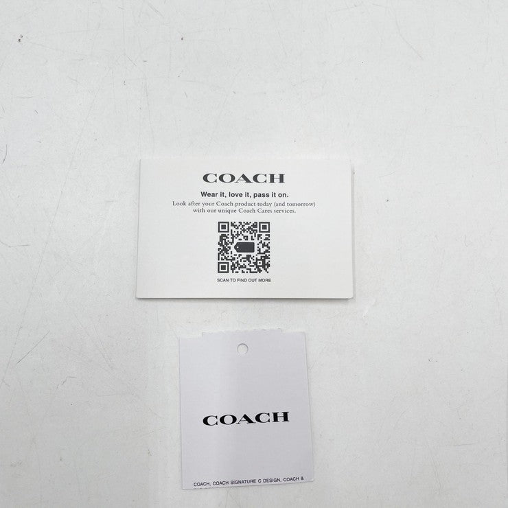 COACH コーチ 二つ折り財布 ミディアムコーナージップウォレット 6390 ブラック系 レザー レディース シルバー金具 超美品