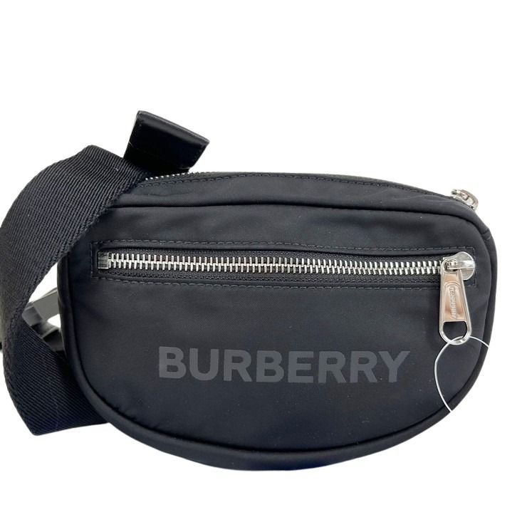 BURBERRY バーバリー ボディバッグ ウエストバッグ 8052887 ブラック系 ナイロン ユニセックス 美品