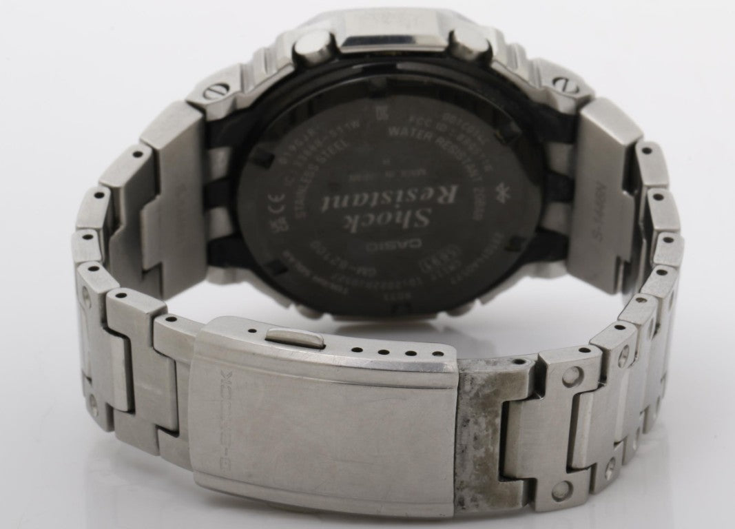 CASIO カシオ 時計 G-SHOCK FULL METAL 2100 Series GM-B2100SD-1AJF グレー シルバー系 ステンレススチール メンズ アナデジ 美品