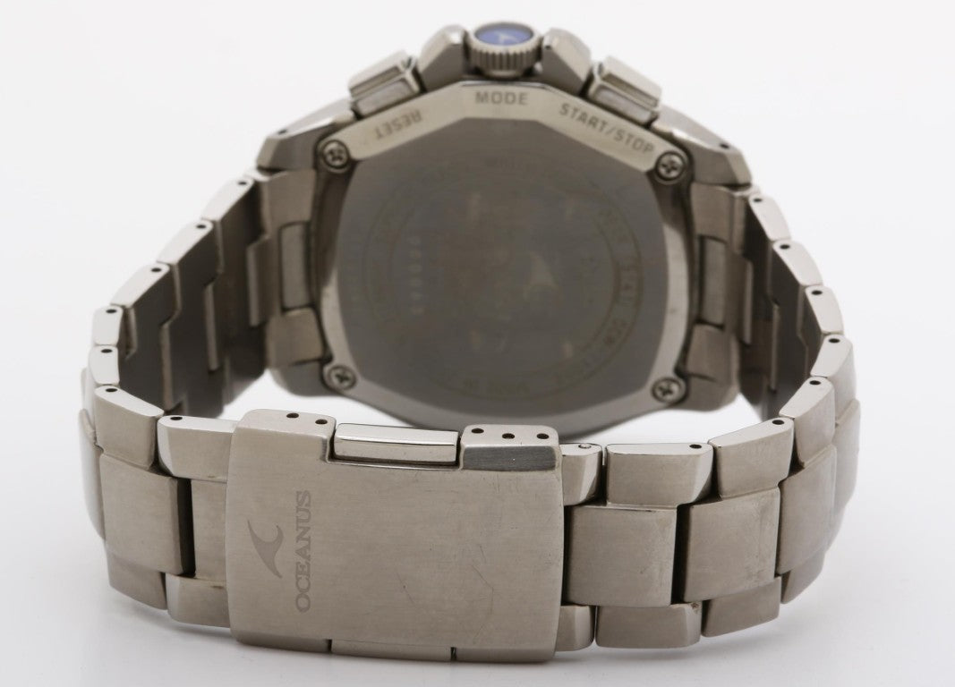 CASIO カシオ 時計 OCEANUS オシアナス OCW-T1000-7AJF ホワイト シルバー系 チタン メンズ アナログ 美品
