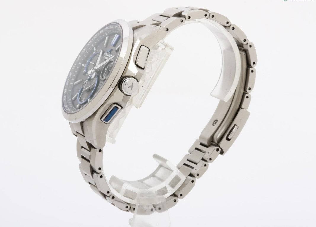 CASIO カシオ 時計 OCEANUS オシアナス OCW-G1100T-1AJF ブラック シルバー系 チタン メンズ アナログ 美品
