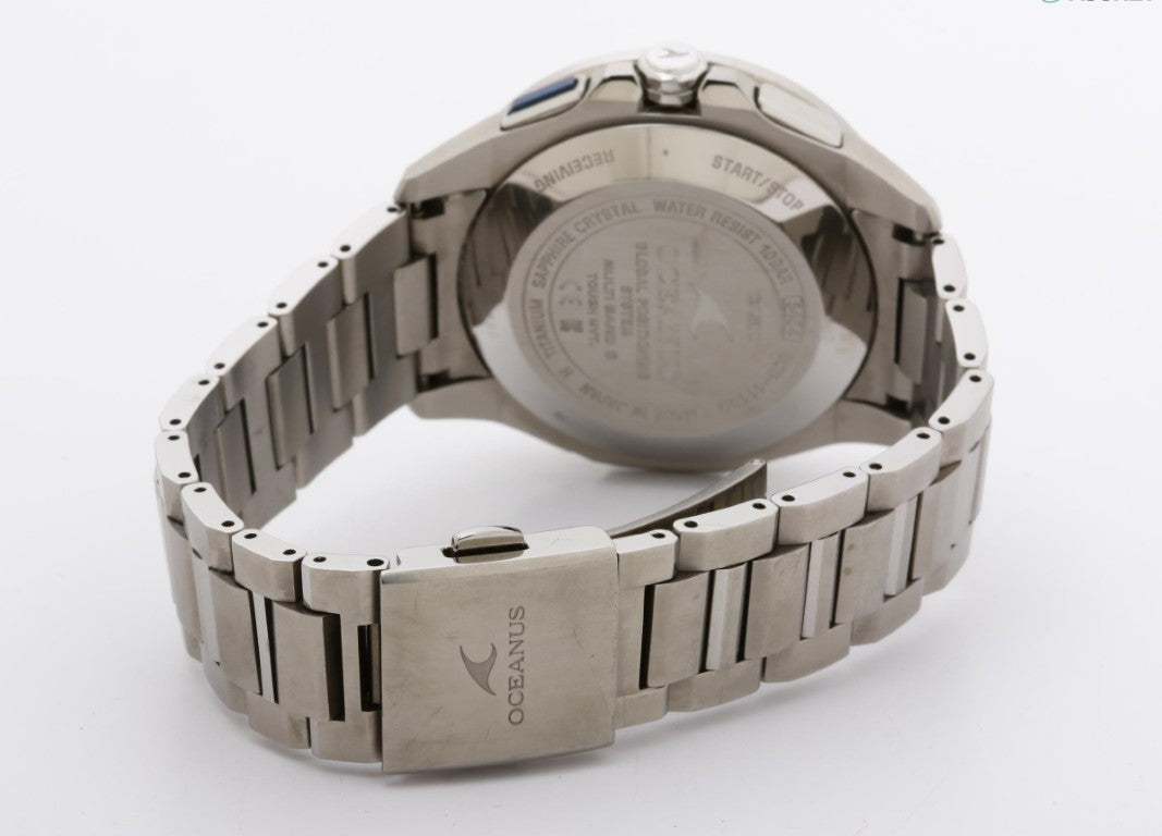 CASIO カシオ 時計 OCEANUS オシアナス OCW-G1100T-1AJF ブラック シルバー系 チタン メンズ アナログ 美品