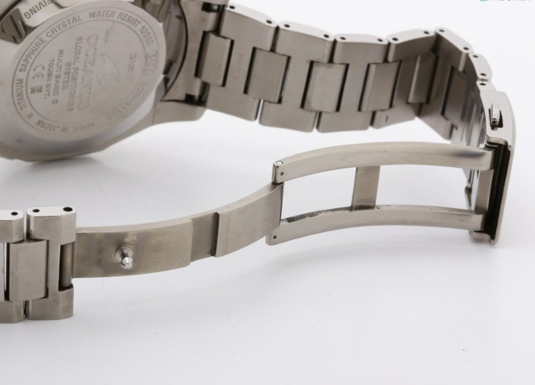 CASIO カシオ 時計 OCEANUS オシアナス OCW-G1100T-1AJF ブラック シルバー系 チタン メンズ アナログ 美品