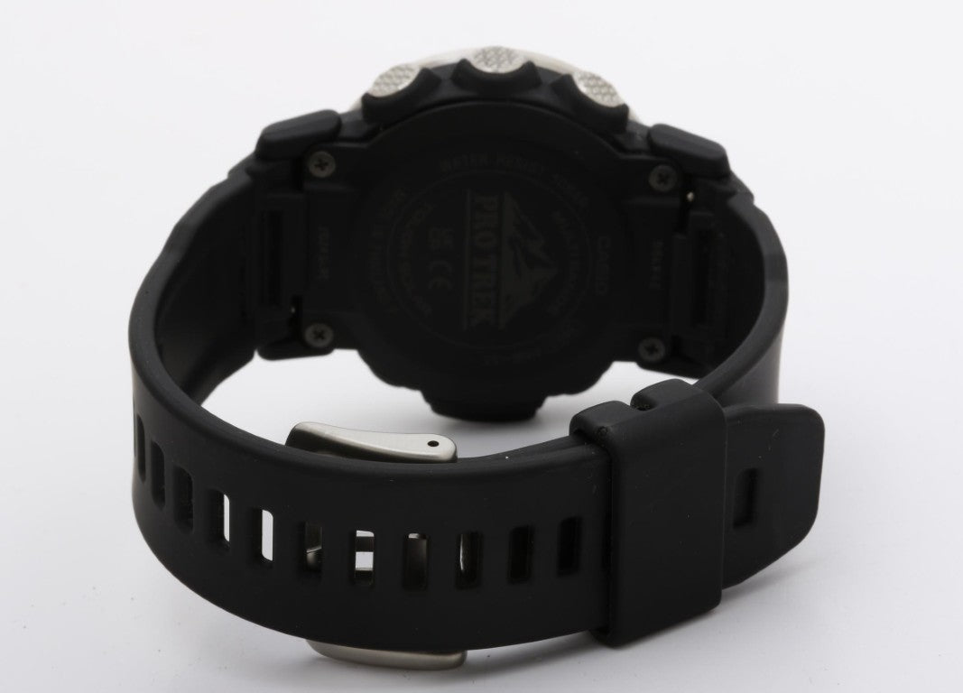 CASIO カシオ 時計 PRO TREK プロトレック Climber Line PRW-35-1AJF ブラック シルバー系 樹脂／ステンレススチール 樹脂バンド メンズ デジタル 美品