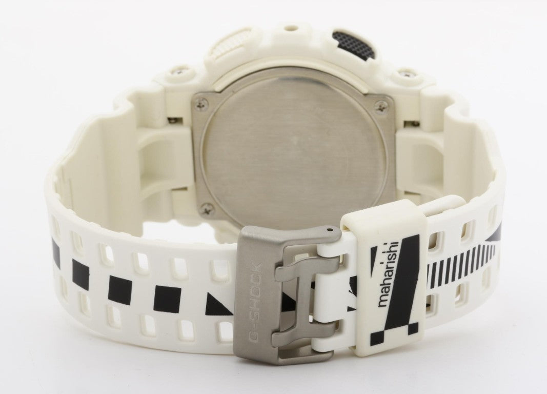 CASIO カシオ 時計 G-SHOCK マハリシコラボ GA-110MH-7AJR ホワイト シルバー系 樹脂 メンズ アナデジ 美品