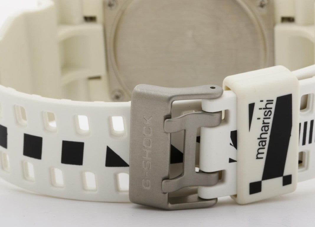 CASIO カシオ 時計 G-SHOCK マハリシコラボ GA-110MH-7AJR ホワイト シルバー系 樹脂 メンズ アナデジ 美品