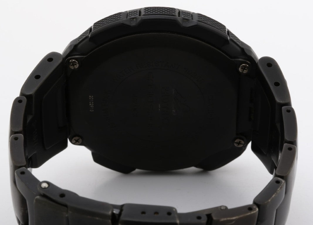 CASIO カシオ 時計 PRO TREK プロトレック PRW-1300YTJ-1JF ブラック系 チタン メンズ デジタル 美品