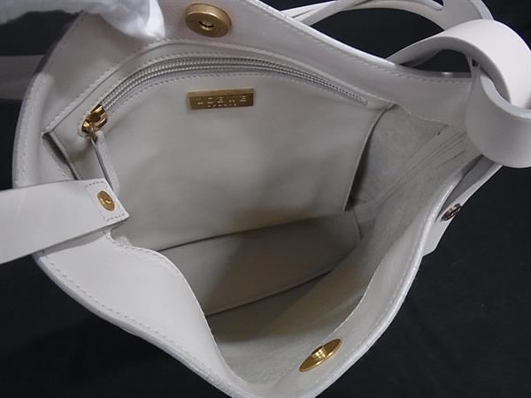 LOEWE ロエベ ショルダーバッグ アシンメトリー アイボリー レザー レディース