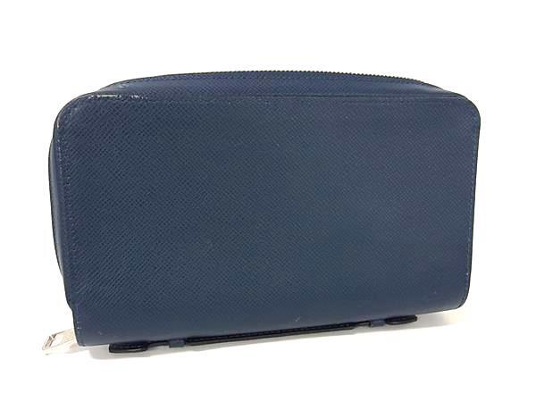 LOUIS VUITTON ルイヴィトン 財布 ジッピーXL M44276 ブルーマリーヌ(ネイビー系) タイガ メンズ ラウンドファスナー 長財布 美品