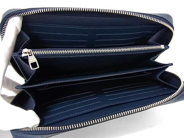 LOUIS VUITTON ルイヴィトン 財布 ジッピーXL M44276 ブルーマリーヌ(ネイビー系) タイガ メンズ ラウンドファスナー 長財布 美品