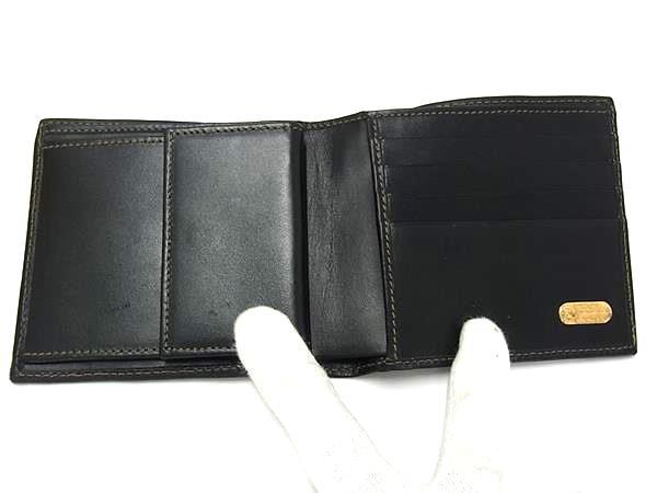 FENDI フェンディ 財布 ペカン 2251 01445 068 カーキ系 PVC レザー メンズ 二つ折り 財布 美品