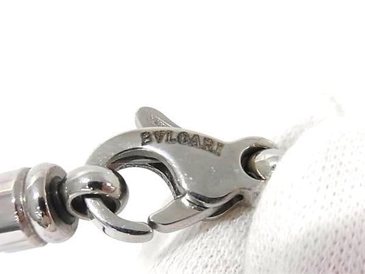 BVLGARI ブルガリ チョーカー ブラウン レザー メタル ユニセックス 美品