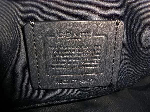 COACH コーチ ショルダーバッグ ホースアンドキャリッジ C4059 ネイビー系 PVC レザー レディース ゴールド金具 美品