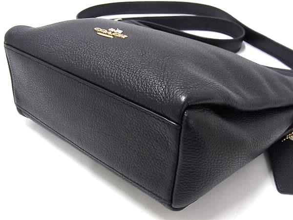 COACH コーチ ショルダーバッグ 36536 ブラック レザー レディース ゴールド金具 美品