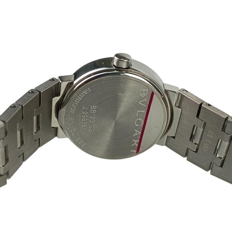 BVLGARI ブルガリ 時計 ブルガリブルガリ BB23SS ブラック文字盤 ステンレススチール レディース アナログ 美品