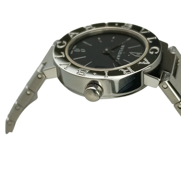 BVLGARI ブルガリ 時計 ブルガリブルガリ BB23SS ブラック文字盤 ステンレススチール レディース アナログ 美品