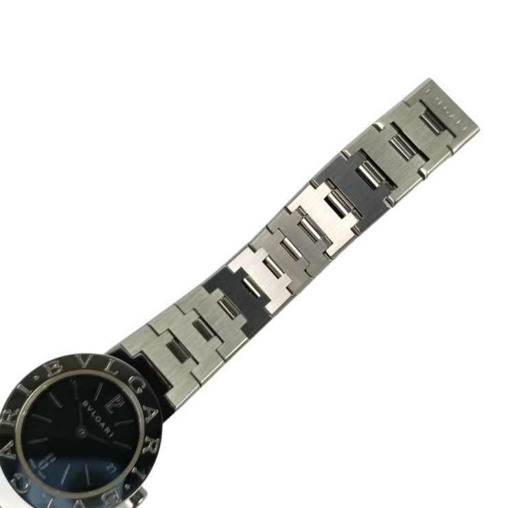 BVLGARI ブルガリ 時計 ブルガリブルガリ BB23SS ブラック文字盤 ステンレススチール レディース アナログ 美品