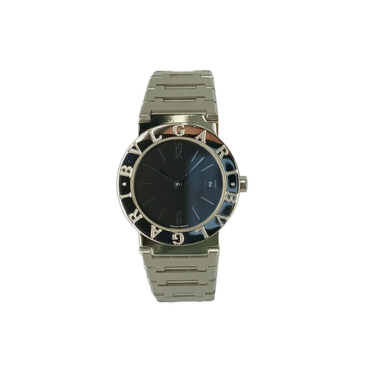 BVLGARI ブルガリ 時計 ブルガリブルガリ BB26SS ブラック文字盤 ステンレススチール レディース アナログ 美品