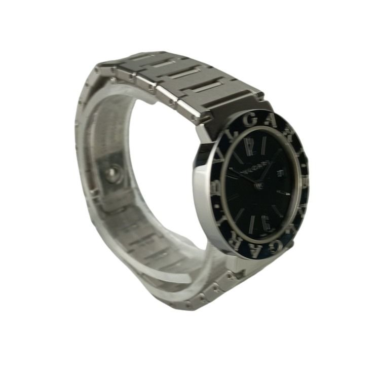BVLGARI ブルガリ 時計 ブルガリブルガリ BB26SS ブラック文字盤 ステンレススチール レディース アナログ 美品