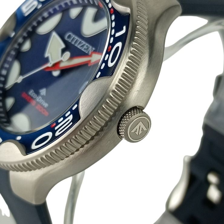 CITIZEN シチズン 時計 プロマスター マリン BN023101L E168S128714 ブルー文字盤 ステンレススチール ラバー メンズ アナログ 美品