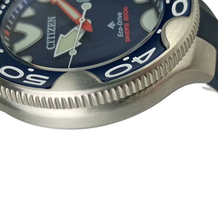 CITIZEN シチズン 時計 プロマスター マリン BN023101L E168S128714 ブルー文字盤 ステンレススチール ラバー メンズ アナログ 美品