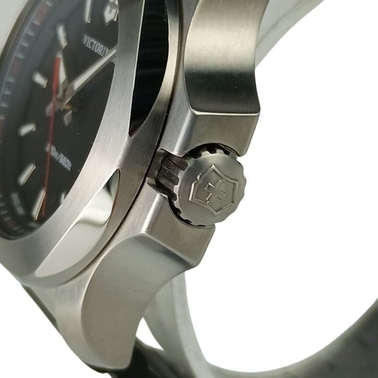 VICTORINOX ヴィクトリノックス 時計 イノックス V 241768 ブラック文字盤 ステンレススチール ユニセックス アナログ 美品