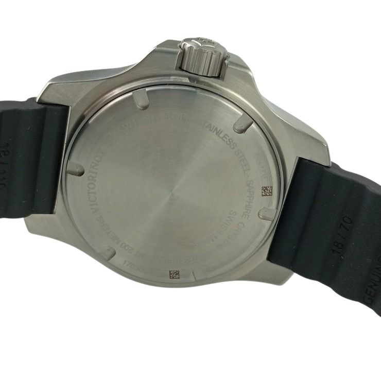 VICTORINOX ヴィクトリノックス 時計 イノックス V 241768 ブラック文字盤 ステンレススチール ユニセックス アナログ 美品