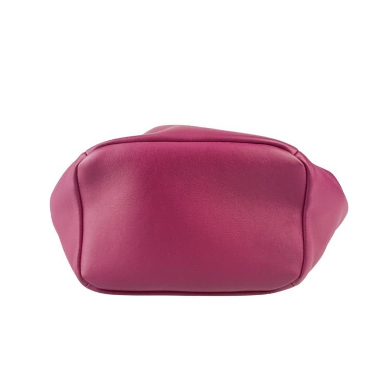 BOTTEGA VENETA ボッテガヴェネタ ショルダーバッグ BEAK ビーク 666531 パープル系 レザー レディース 2WAY ゴールド金具 美品