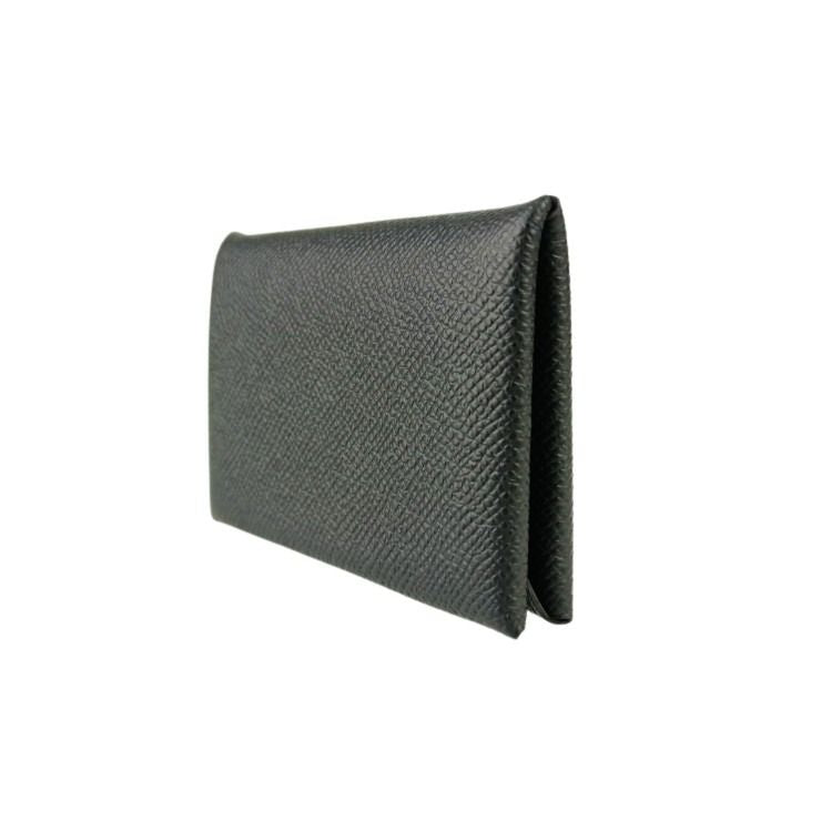 HERMES エルメス カードケース/名刺入れ CALVI カルヴィ 044164CK BLACK エプソン ユニセックス 超美品