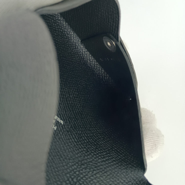 HERMES エルメス カードケース/名刺入れ CALVI カルヴィ 044164CK BLACK エプソン ユニセックス 超美品