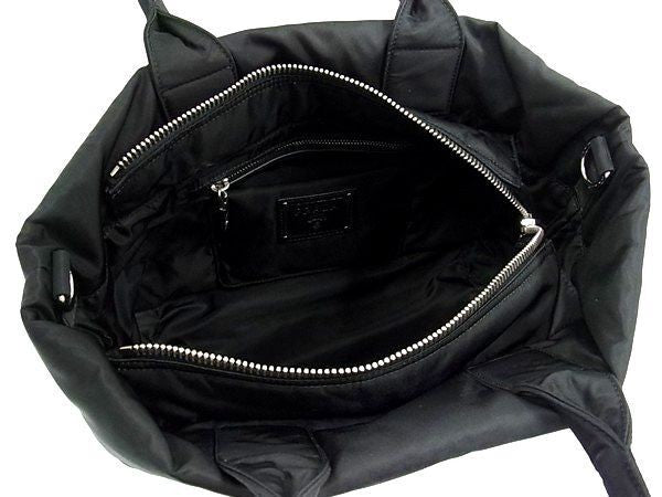 PRADA プラダ ハンドバック テスートダブル トートバッグ B1959V MIMETICO L ナイロン レディース ヒョウ柄 シルバー金具 美品