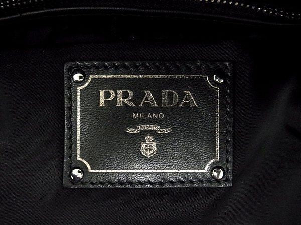 PRADA プラダ ハンドバック テスートダブル トートバッグ B1959V MIMETICO L ナイロン レディース ヒョウ柄 シルバー金具 美品
