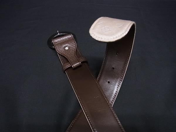 BVLGARI ブルガリ ベルト ロゴマニア ベージュ系 ブラウン系 キャンバス×レザー ユニセックス シルバー金具 美品