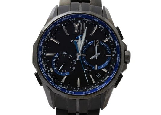 CASIO カシオ 腕時計 OCEANUS Manta オシアナス マンタ OCW-S3400B-1AJF ブラック系 チタン メンズ アナログ 美品