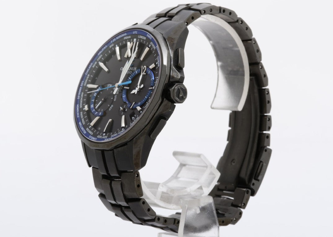CASIO カシオ 腕時計 OCEANUS Manta オシアナス マンタ OCW-S3400B-1AJF ブラック系 チタン メンズ アナログ 美品