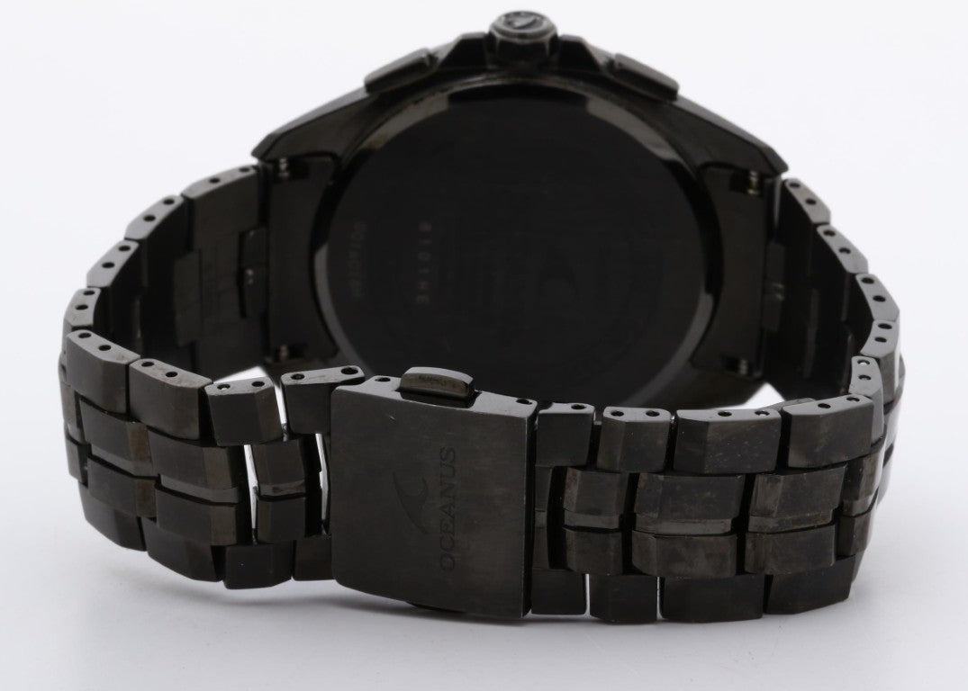 CASIO カシオ 腕時計 OCEANUS Manta オシアナス マンタ OCW-S3400B-1AJF ブラック系 チタン メンズ アナログ 美品