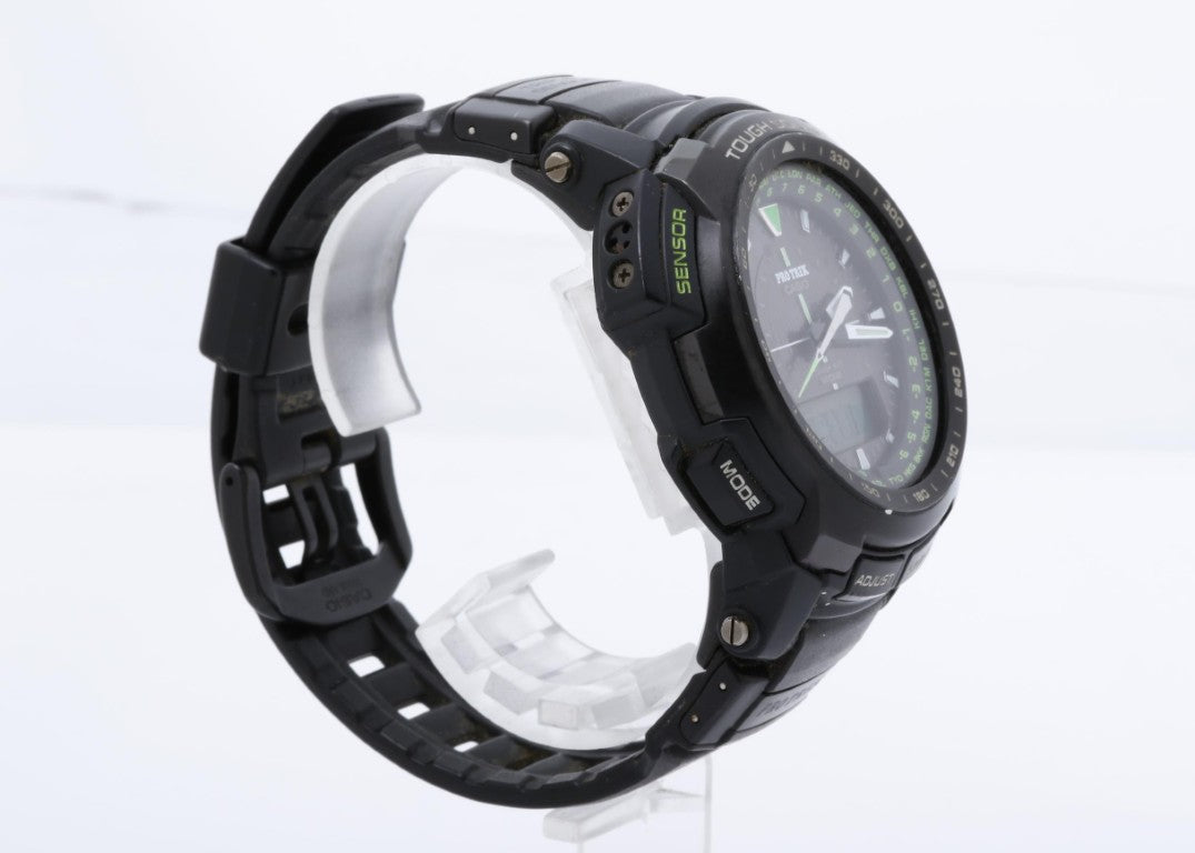 CASIO カシオ 腕時計 PRO TREK プロトレック PRW-5100 ブラック系 樹脂／ステンレススチール メンズ アナデジ 美品