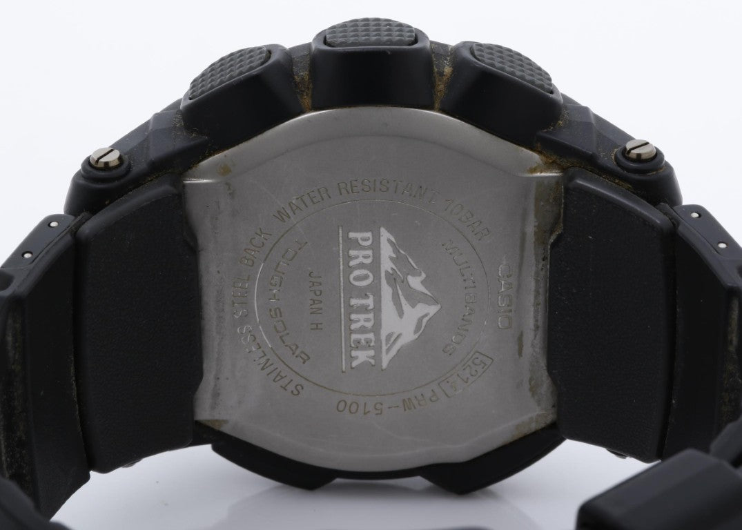 CASIO カシオ 腕時計 PRO TREK プロトレック PRW-5100 ブラック系 樹脂／ステンレススチール メンズ アナデジ 美品