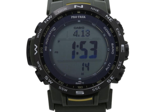 CASIO カシオ 腕時計 PRO TREK プロトレック Climber Line PRW-35Y-3BJF ブラック カーキ系 樹脂（バイオマス）／ステンレススチール メンズ デジタル 美品