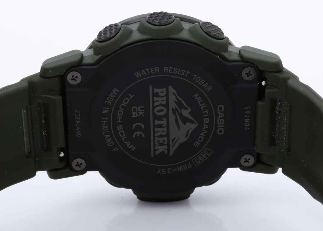 CASIO カシオ 腕時計 PRO TREK プロトレック Climber Line PRW-35Y-3BJF ブラック カーキ系 樹脂（バイオマス）／ステンレススチール メンズ デジタル 美品
