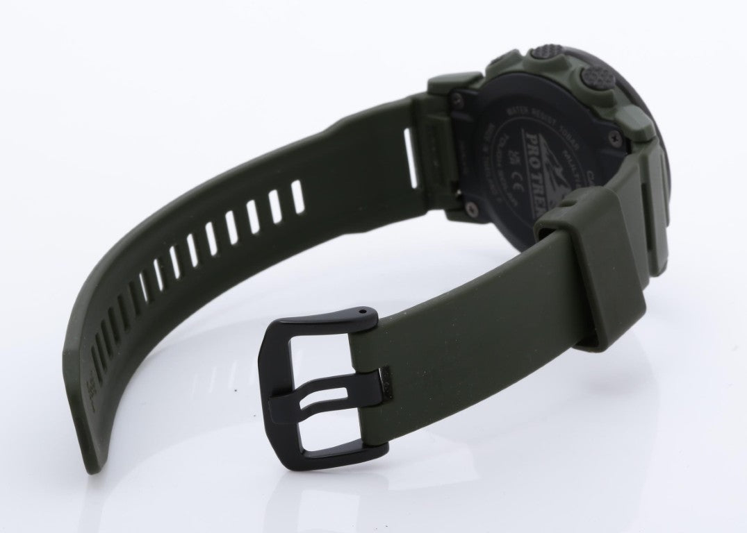 CASIO カシオ 腕時計 PRO TREK プロトレック Climber Line PRW-35Y-3BJF ブラック カーキ系 樹脂（バイオマス）／ステンレススチール メンズ デジタル 美品