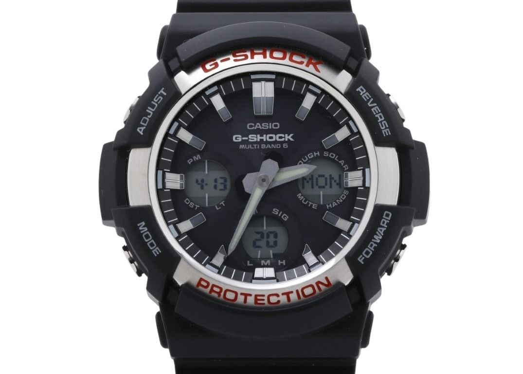 CASIO カシオ 腕時計 G-SHOCK ANALOG-DIGITAL GAW-100 SERIES GAW-100-1AJF ブラック系 樹脂／ステンレススチール メンズ アナデジ 超美品