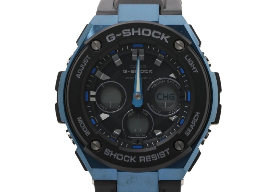 CASIO カシオ 腕時計 G-SHOCK G-STEEL Mid Size Series GST-W300G-1A2JF ブラック系 樹脂／ステンレススチール メンズ アナデジ 美品