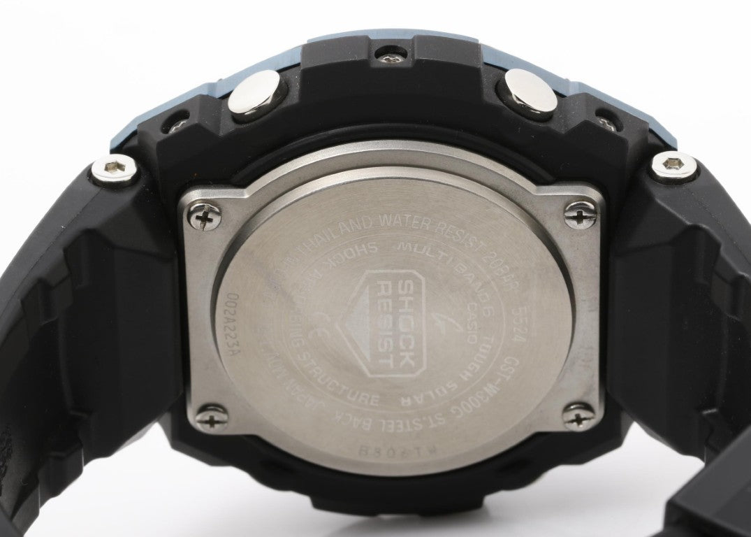 CASIO カシオ 腕時計 G-SHOCK G-STEEL Mid Size Series GST-W300G-1A2JF ブラック系 樹脂／ステンレススチール メンズ アナデジ 美品