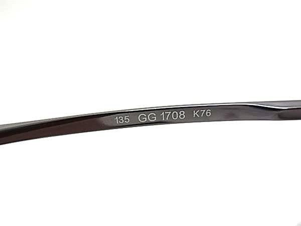GUCCI グッチ サングラス GG 1708 パープル系×レンズ クリアパープル系 メタル ユニセックス 美品