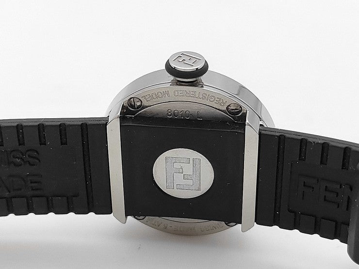 FENDI フェンディ 腕時計 ブースラ 8010L レッド ブラック系 ステンレス ラバー レディース クォーツ 美品