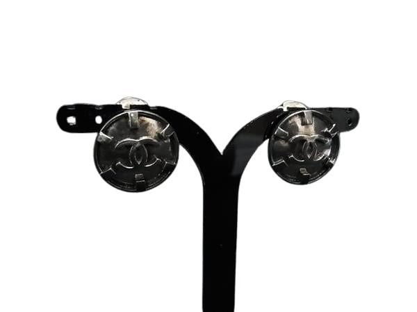 CHANEL シャネル イヤリング ココマーク 96P シルバー系 メタル レディース クリップ式 美品