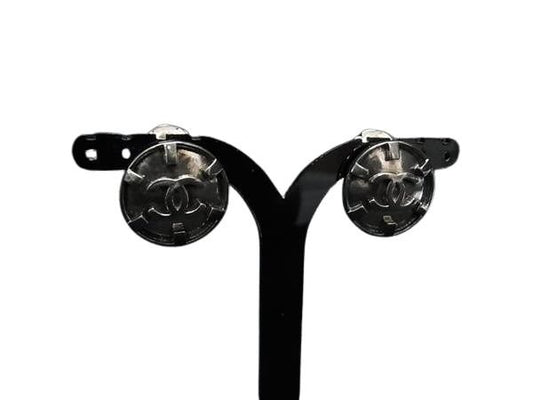 CHANEL シャネル イヤリング ココマーク 96P シルバー系 メタル レディース クリップ式 美品