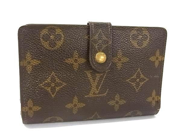 LOUIS VUITTON ルイヴィトン 二つ折り財布 ポルトモネ ビエ ヴィエノワ M61663 ブラウン系 モノグラム レディース 美品